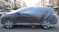 Pe transparente en nylon clair Couverture de Voiture En Plastique jetable