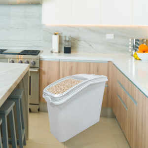 Plastic Food Ingredient Storage Bin 10L 24L 47L 81L 102L Sealed Insect Proof With Lid For Rice <b>Flour</b> Grain Storage - Product Image 3