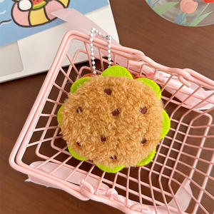 พวงกุญแจตุ๊กตาสัตว์ยัดไส้น่ารักขนาดเล็กรูปอาหาร3D นุ่มฟูพวงกุญแจตกแต่งรูปการ์ตูนน่ารักสำหรับกระเป๋าและกระเป๋าเป้สะพายหลังสุดน่ารัก - Product Image 4