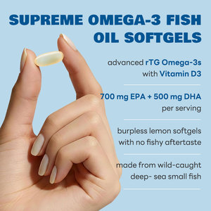 Cápsulas <span class=keywords><strong>de</strong></span> <span class=keywords><strong>Aceite</strong></span> <span class=keywords><strong>de</strong></span> Pescado Super Omega-3 <span class=keywords><strong>de</strong></span> Marca Privada Fairir, 1300 mg <span class=keywords><strong>de</strong></span> EPA, 700 mg <span class=keywords><strong>de</strong></span> DHA, 500 mg <span class=keywords><strong>de</strong></span> Vitamina D3, RTG, OEM, ODM, Personalizadas - Product Image 3