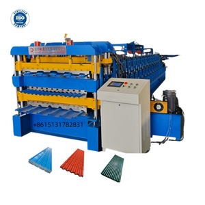 Châu Phi phổ biến tự động ibr tấm mái máy làm hình thang máy cán ngói máy men manufactural thiết bị - Product Image 1