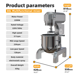 Bánh điện máy trộn hành tinh Pastry <span class=keywords><strong>Mixer</strong></span> Hành Tinh công nghiệp máy trộn hành tinh - Product Image 5