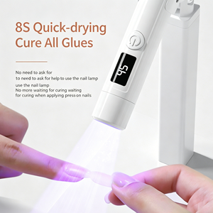 <span class=keywords><strong>Lampe</strong></span> <span class=keywords><strong>UV</strong></span> LED portable Sunkin 3W en plastique, mini, à main, avec support rotatif, multifonctionnelle, séchage à une main pour salon et domicile - Product Image 6