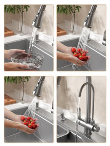 Fregadero de Cocina Empotrable de Fácil Instalación, Resistente a las Manchas y Duradero para Uso Doméstico y en Apartamentos - Product Image 3