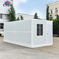 Nouvelle maison de conteneur pliable préfabriquée hangars de stockage pliables pour usage de bureau en panneau sandwich et en acier