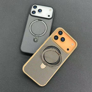 JOYPORODO Coque de Téléphone Magnétique de Luxe en PC et <span class=keywords><strong>Fibre</strong></span> de Carbone avec Support pour iPhone 17 Pro Max - Product Image 6