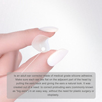1 paquet de 6 correcteurs d'oreilles, correction instantanée des oreilles saillantes, autocollants cosmétiques pour usage domestique avec boîte