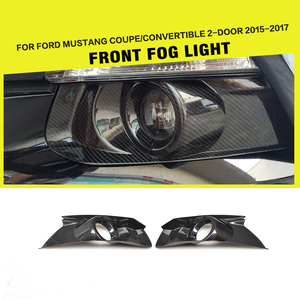 Sợi Carbon phía trước Sương Mù Ánh sáng Bìa Trims cho Ford Mustang GT <span class=keywords><strong>copue</strong></span> chuyển đổi 15-17 - Product Image 2