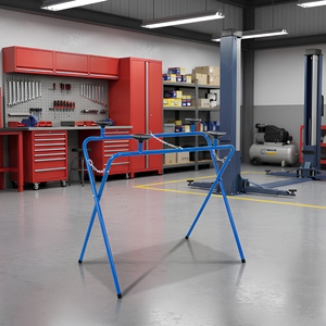 Support de <span class=keywords><strong>pare</strong></span>-<span class=keywords><strong>brise</strong></span> métallique robuste avec 4 ventouses en caoutchouc, design pliable en X, table de travail réglable pour l'automobile - Product Image 3