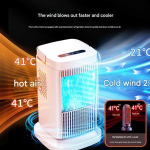 Mini refroidisseur d'<span class=keywords><strong>air</strong></span> de bureau de climatiseur <span class=keywords><strong>portatif</strong></span> avec ventilateur de refroidissement par brouillard réfrigération de semi-conducteur domestique pour la maison - Product Image 1