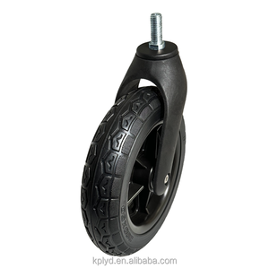 Alta qualidade 8 inch rodízios de borracha M12 * 30 rodízios Silenciosos Rodas dianteiras do carrinho de cadeira de rodas médica - Product Image 4