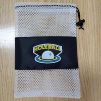 Sacs à cordon en maille de nylon réutilisables, écologiques et recyclables pour bijoux, pochettes personnalisées avec impression de logo, sérigraphie, emballage