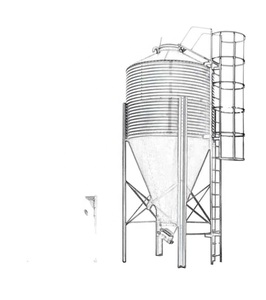 Silo di Stoccaggio per Mais di Alta Qualità, Capacità 3 Tonnellate, Assemblaggio Galvanizzato - Product Image 4