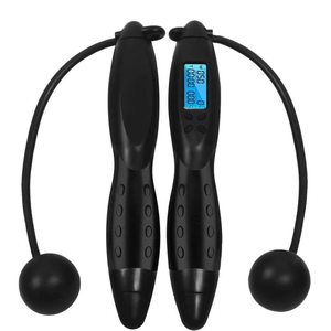 Vcanfashion – Corde à <span class=keywords><strong>Sauter</strong></span> d'exercice, Fitness, affichage Led 2 en 1, Corde réglable, un cavalier avec compteur, Corde à <span class=keywords><strong>Sauter</strong></span> numérique sans fil - Product Image 3