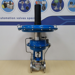 Válvula de Globo Automática PN16, Cuerpo de Acero al Carbono, Regulación y Control Automático - Product Image 1