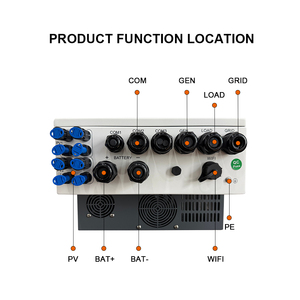 IP65 48V 10KW เฟสเดียว แรงดันต่ำ คลื่นไซน์บริสุทธิ์ ระบบไฮบริดพลังงานแสงอาทิตย์ 10000W 10KVA 6KW 8KW อินเวอร์เตอร์พลังงานแสงอาทิตย์แบบไฮบริด WTHD-HI-1P-6KL - Product Image 1