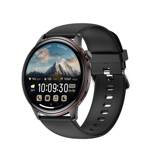 HK36 Smartwatch for Men Fashionable Business Sport Large Battery Health Monitoring Phone Call IP67