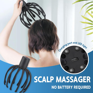 Masajeador de Cabeza para Alivio de Migrañas, Mejora la Circulación, Cuidado del Cabello, Manual, con Cable, Recargable por USB, Masaje por Vibración, 12 Meses de Garantía - Product Image 4