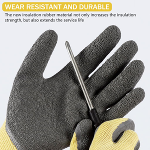 Gants d'électricien isolés, gants de travail en caoutchouc basse tension, gants de sécurité antidérapants pour hommes - Product Image 4