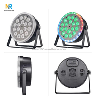 Projecteur LED PAR Can Light RUIEN 18PCS RGBW 4-en-1 plat et fin DMX512