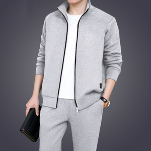 Ensemble deux pièces pour <span class=keywords><strong>homme</strong></span>, printemps et automne, ensemble de sport décontracté tendance, haut et pantalon pour jeunes, costumes pour <span class=keywords><strong>homme</strong></span> - Product Image 4