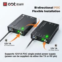 Extensor HDMI HDBaseT de 70M, 4K 40M Cat6 IR RS232 EDID Lock, Solución AV para Proyector en Aulas Escolares, Oficinas y Conferencias, Metálico ODT