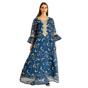 white christmas dresses Women Elegant Dress Africa Style Full Sleeve Outfits V-neck robe Ethio –  DMI Store main image 1
