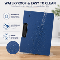 Carpeta Portapapeles de Espuma A4 con Logotipo Personalizado, Carpeta de Archivo Plegable Impermeable con Clip Metálico Resistente para Oficina, Escuela y Negocios