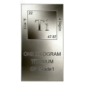 Factory GR1 1kg High Purity <b>Mirror</b> Polished Solid Investment Titanium <b>Sheet</b> 40mm Thickness - Product Image 3
