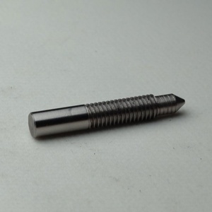 Goupille de positionnement en acier inoxydable usinée avec précision, filetée et à pointe conique pour l'assemblage - Product Image 1