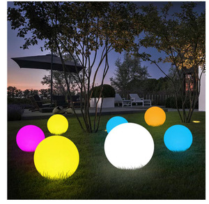 Waterproof RGB Sphere Lamp LED Glowing Ball Light com controle remoto recarregável para decoração de eventos ao ar livre Pátio Lawn Pool - Product Image 2
