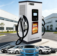 Chargeur rapide DC 40 kW avec borne de recharge CCS2 compatible OCPP pour stades sportifs et parkings d'arenas