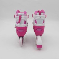 Nouveaux patins à roulettes réglables pour l'extérieur, roulements ABEC-7, cadre en aluminium, roues en PU clignotantes - Haute qualité, durables, noir, blanc, rouge