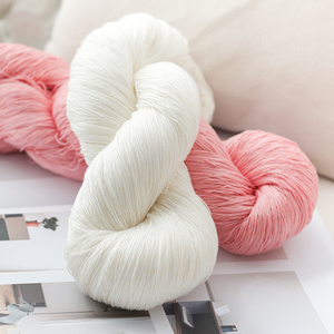 Fil à dentelle en coton de qualité supérieure 600g, respirant et doux, fil à crocheter de marque coréenne, bobine de fibre naturelle pour tricot de robes d'été - Product Image 6