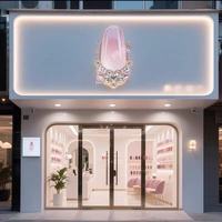 Modèle de simulation de sculpture d'ongles à grande échelle, ornement décoratif pour salon de manucure, image de devanture de magasin, modèle d'ongle personnalisé