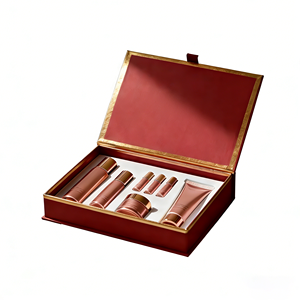 Custom Logo Cosmetic Box Packing Rigid Recycled Grey Board <b>Biodegradable</b> Customized Inlay Tray Skincare Gift Paper Packaging Box - Product Image 1