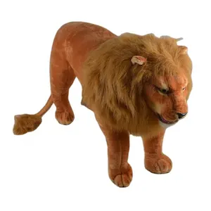 Гигантская Реалистичная плюшевая игрушка в виде льва