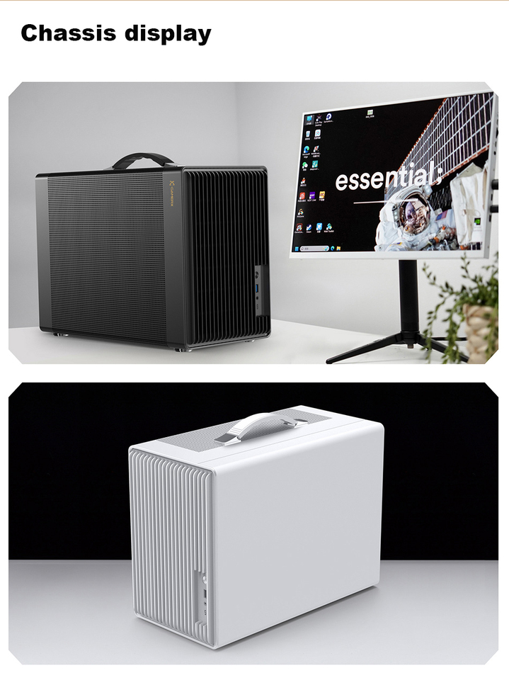 ポータブルミッドタワーコンピュータケースパワートレインP40 M