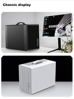 Portable Mid Tower Computer Case Power Train P40 M-ATX U3 Desktop MINI Petit Châssis Prend En Charge ITX ATX/SFX Carte Mère Ventilateur Stock!