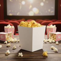 Emballage de Popcorn Personnalisé en Gros à Usage Unique avec un Nouveau Design. Boîte en carton classique pour popcorn de qualité alimentaire pour les fêtes.