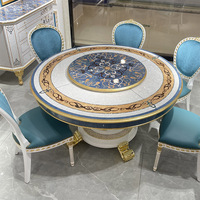 Luxuriöses Klassisches Königliches Antikes Europäisches Design Möbelset mit 8, 10, 12 Sitzplätzen Esstisch und Stühlen für Hotel, Villa, Zuhause