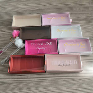 Scatola del cassetto dell'etichetta privata che imballa la cassa delle ciglia scatola di imballaggio delle ciglia scatole logo personalizzato - Product Image 3