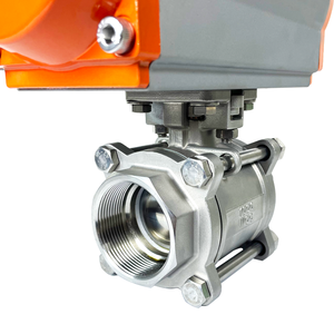 ボールバルブ1/2-8インチWCB/304/316自動空気圧ソフトシート内部スレッド制御ボールバルブ - Product Image 1