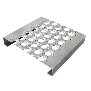 High quality low price galvanized steel perforated metal stair treads anti-skid plateanti skid perforated plate
