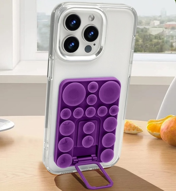High Quality Phone Silicone Sucker with Holder Silicone Suction Cup Mat Mobile Phone Sucker Holder Phone Stand Accessories