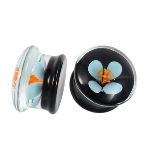 OEM ODM Piercings en spirale <span class=keywords><strong>de</strong></span> verre Boucles d'oreilles expansées Bijoux d'oreille uniques Piercing coloré pour le corps - Product Image 3