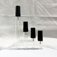 Petit flacon de parfum en verre transparent avec vaporisateur, 2 ml, 3 ml, 5 ml, 10 ml, pour voyage