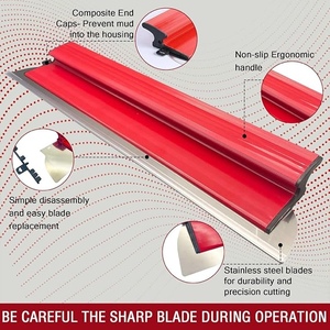 Thép không gỉ Lưỡi dao <span class=keywords><strong>Putty</strong></span> làm mịn sơn kết thúc thạch cao Công cụ xây dựng vách thạch cao skimming vách thạch cao lưỡi dao - Product Image 3