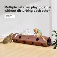 Tunnel pour chat d'intérieur toutes saisons en feutre résistant à l'usure, griffoir, jouet vertical anti-chute, labyrinthe anti-couches de lit avec trous