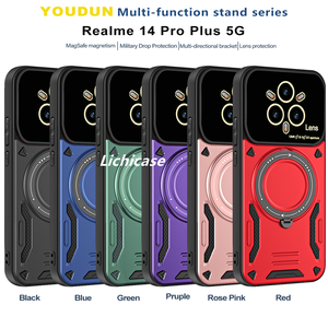 Lichicase Soporte portátil Ventana de vista grande Magnética 2 en 1 Armor Phone Case para <span class=keywords><strong>Oppo</strong></span> Reno 14 14 Pro 14F Cover - Product Image 6